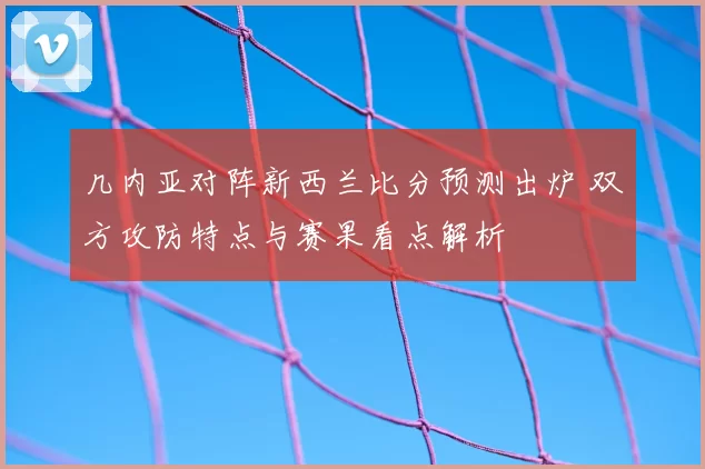 几内亚对阵新西兰比分预测出炉 双方攻防特点与赛果看点解析