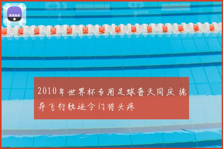 2010年世界杯专用足球普天同庆 诡异飞行轨迹令门将头疼